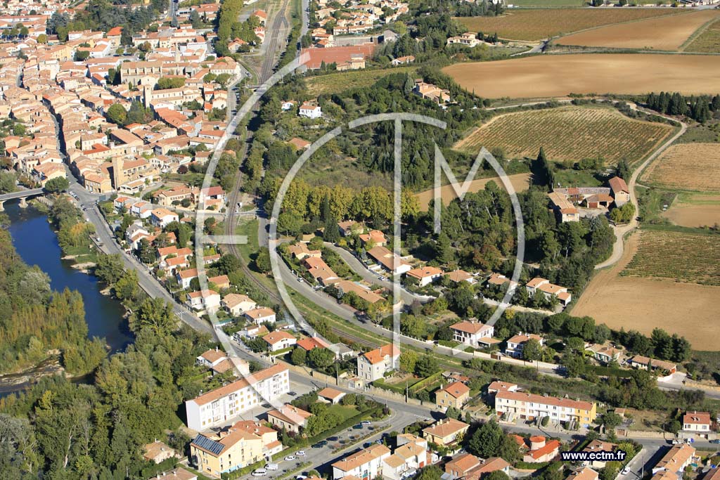 Photo arienne de Limoux