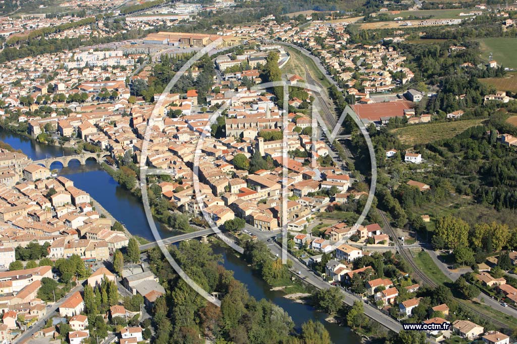 Photo arienne de Limoux