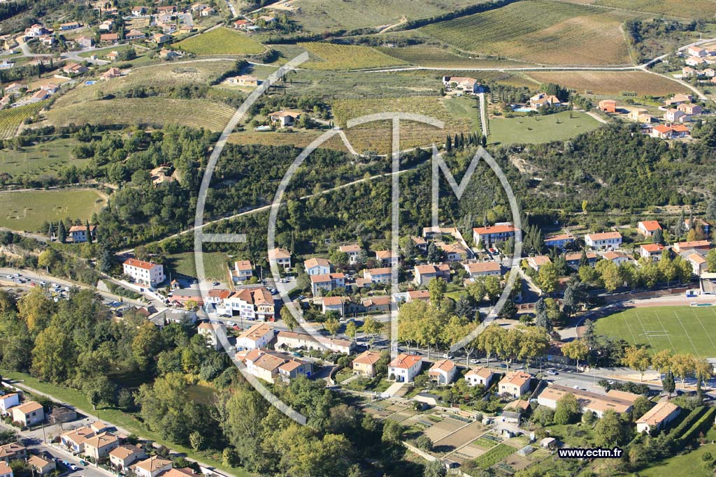 Photo arienne de Limoux