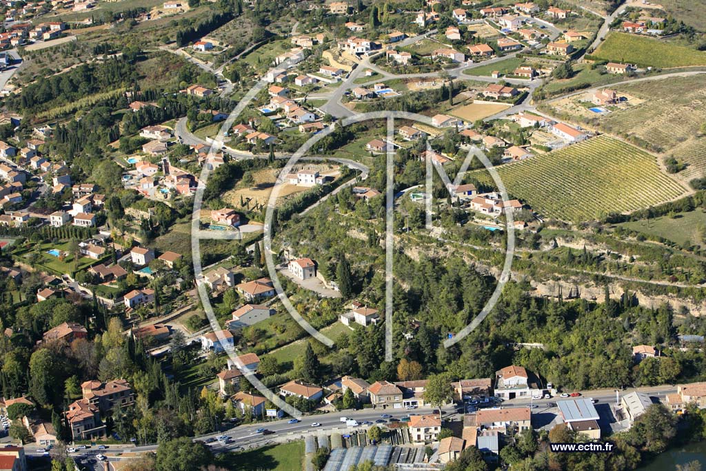 Photo arienne de Limoux