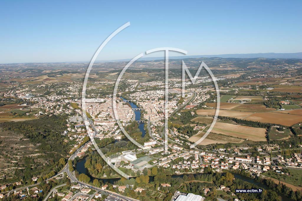 Photo arienne de Limoux