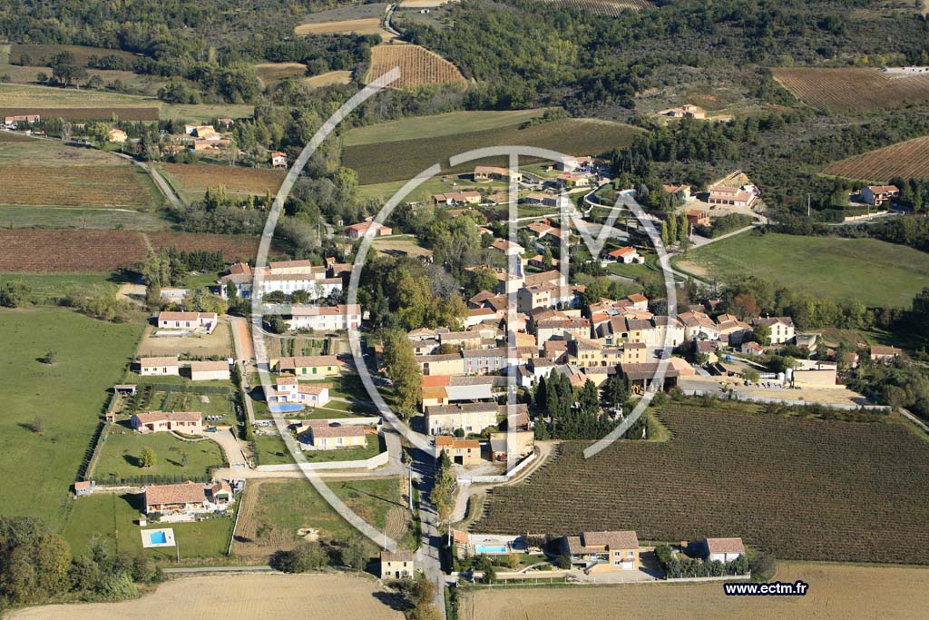 Photo arienne de Saint Martin de Villereglan