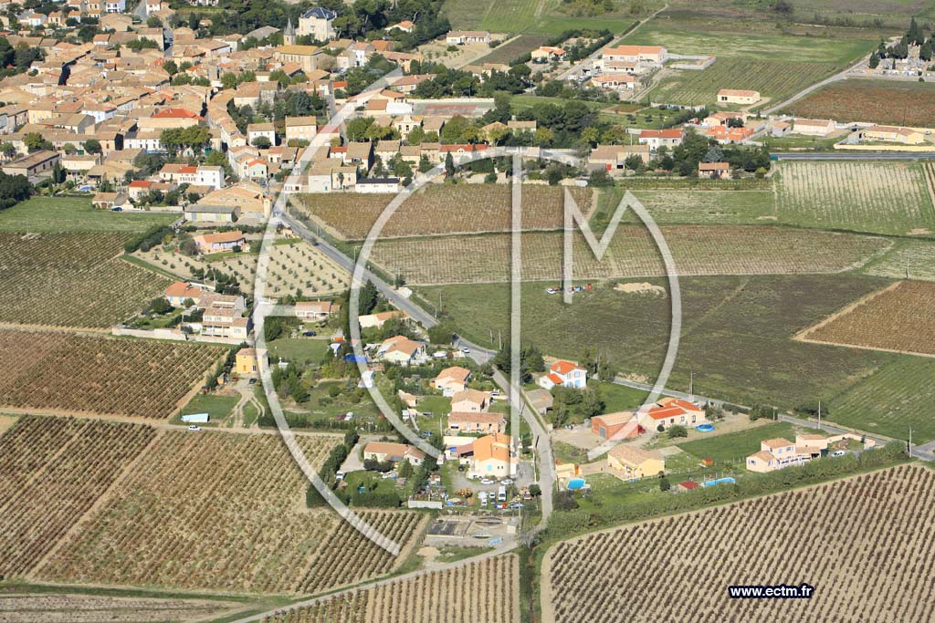 Photo arienne de Conilhac Corbieres
