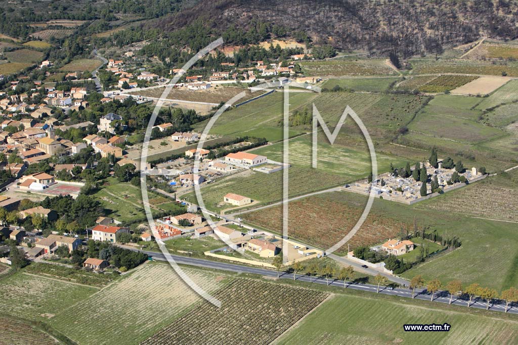 Photo arienne de Conilhac Corbieres