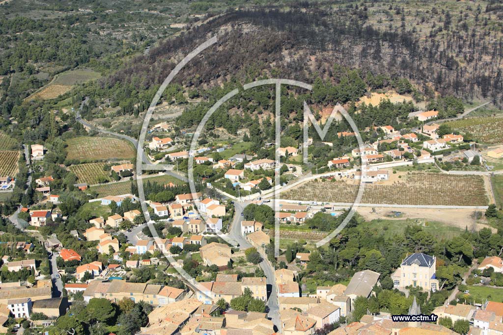 Photo arienne de Conilhac Corbieres