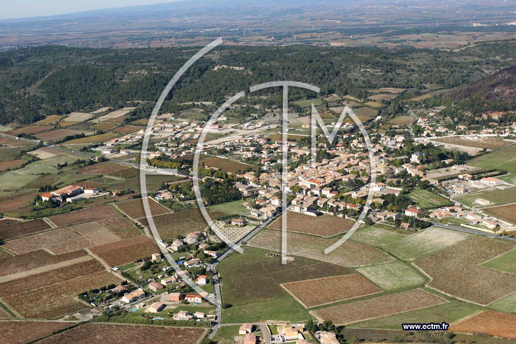 Photo arienne de Conilhac Corbieres