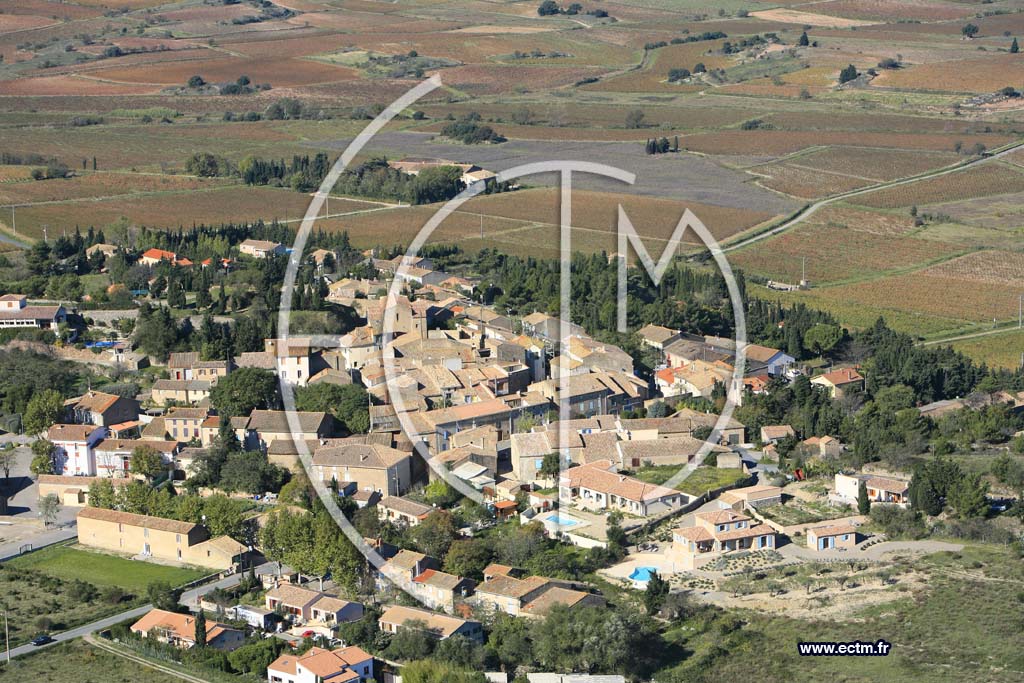 Photo arienne de Montbrun des Corbieres