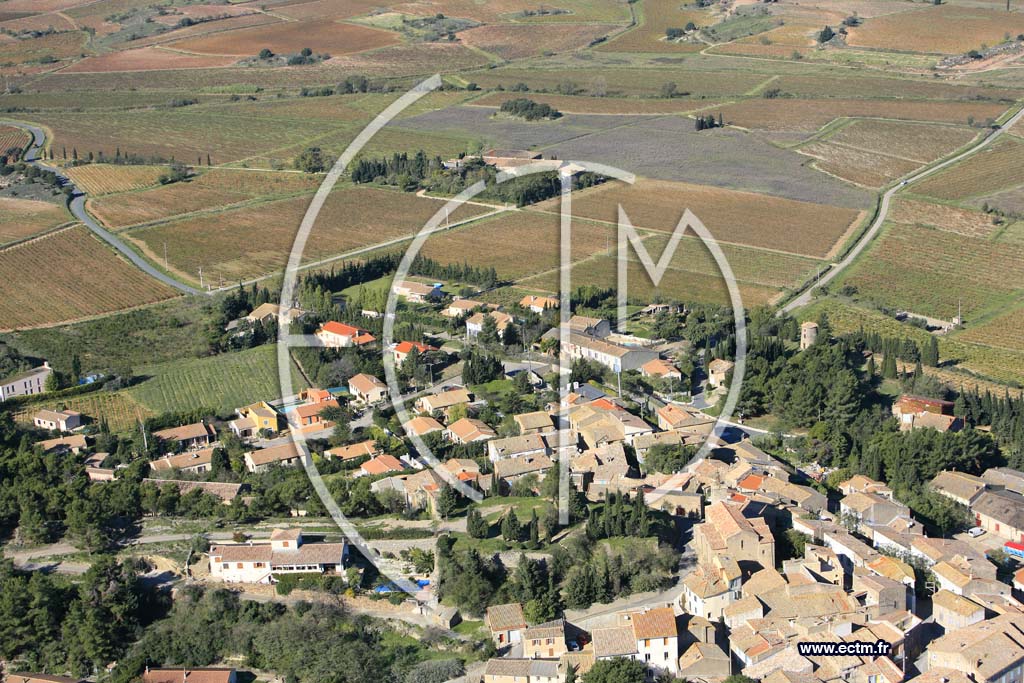 Photo arienne de Montbrun des Corbieres