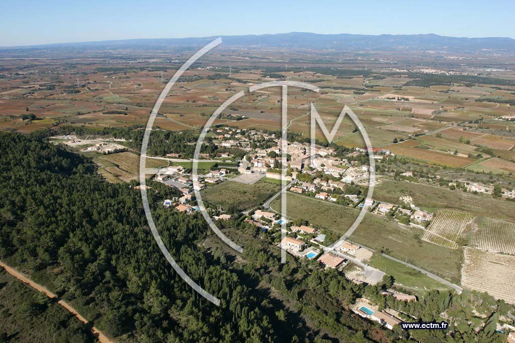 Photo arienne de Montbrun des Corbieres
