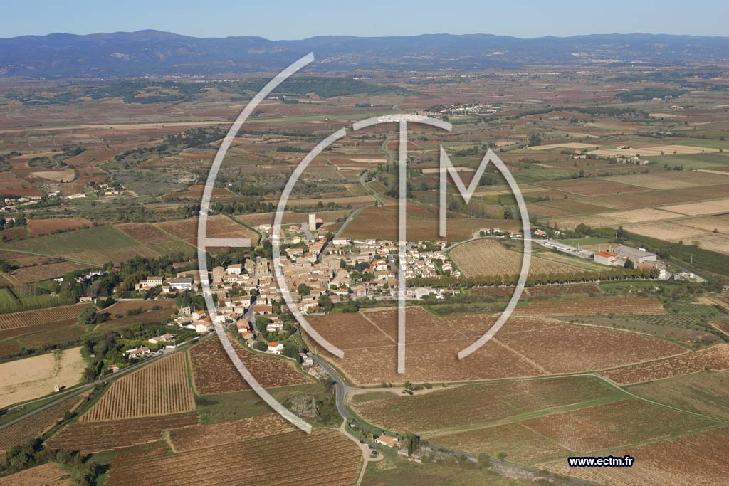 Photo arienne de Aigues Vives