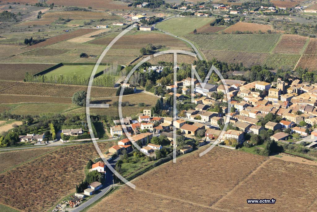 Photo arienne de Aigues Vives
