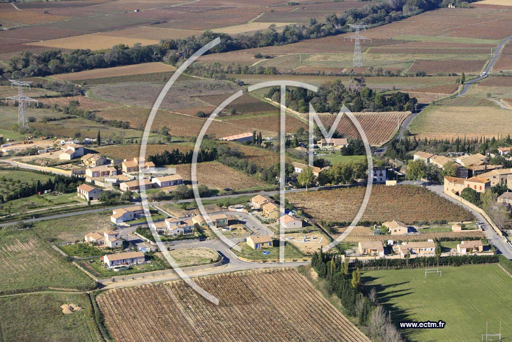 Photo arienne de Castelnau dAude