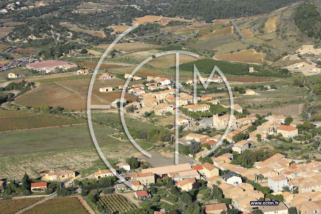 Photo arienne de Felines Minervois