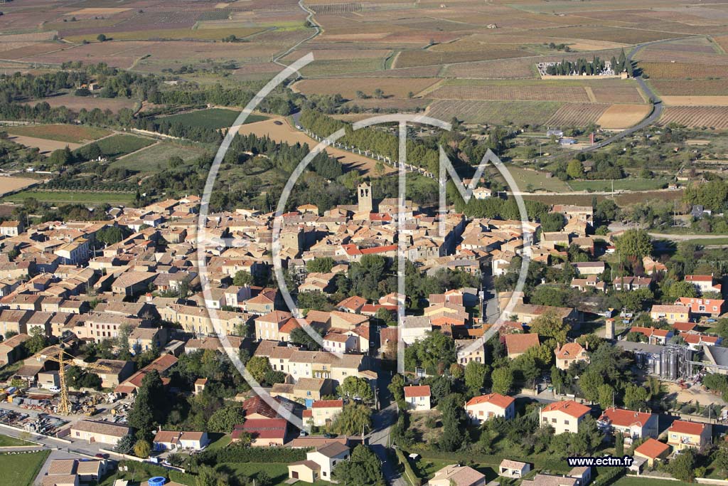 Photo arienne de Peyriac Minervois