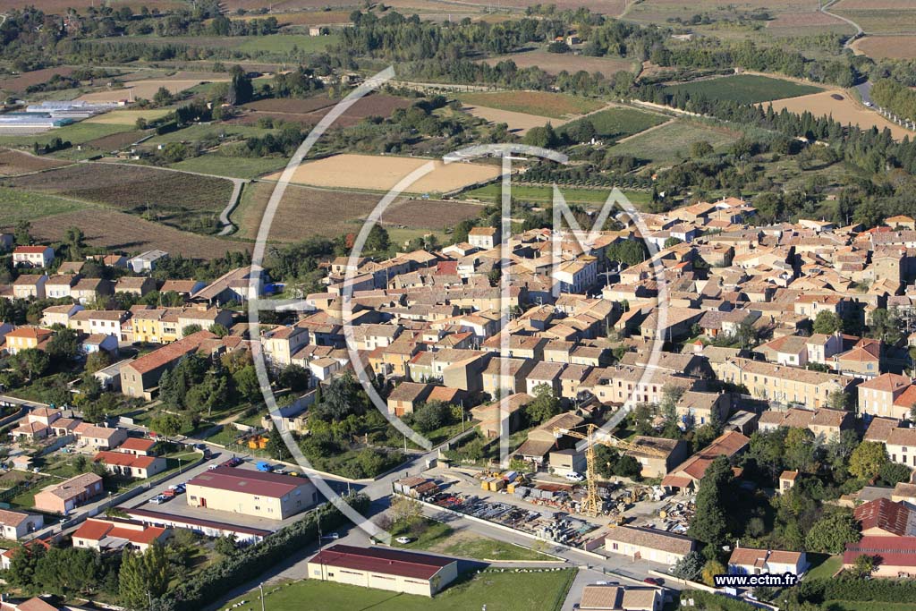 Photo arienne de Peyriac Minervois