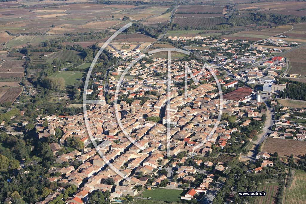 Photo arienne de Rieux Minervois