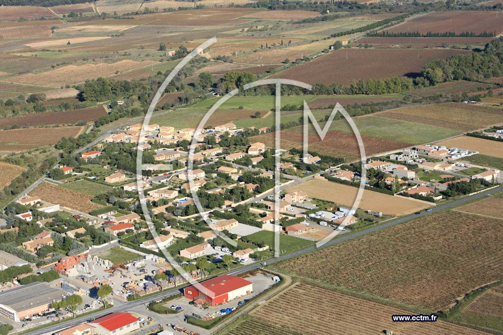 Photo arienne de Rieux Minervois