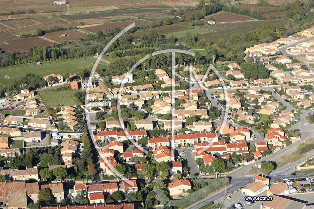 Photo arienne de Rieux Minervois