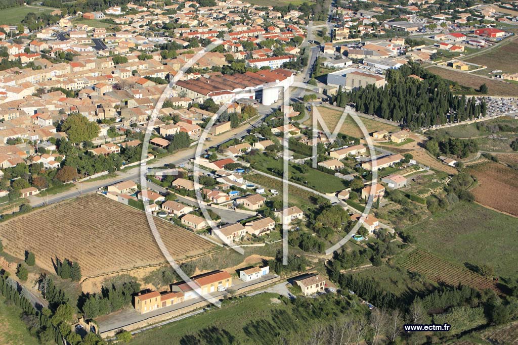 Photo arienne de Rieux Minervois