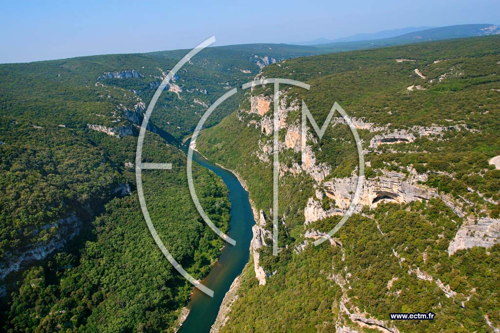 Photo arienne de Gorges de L Ardeche