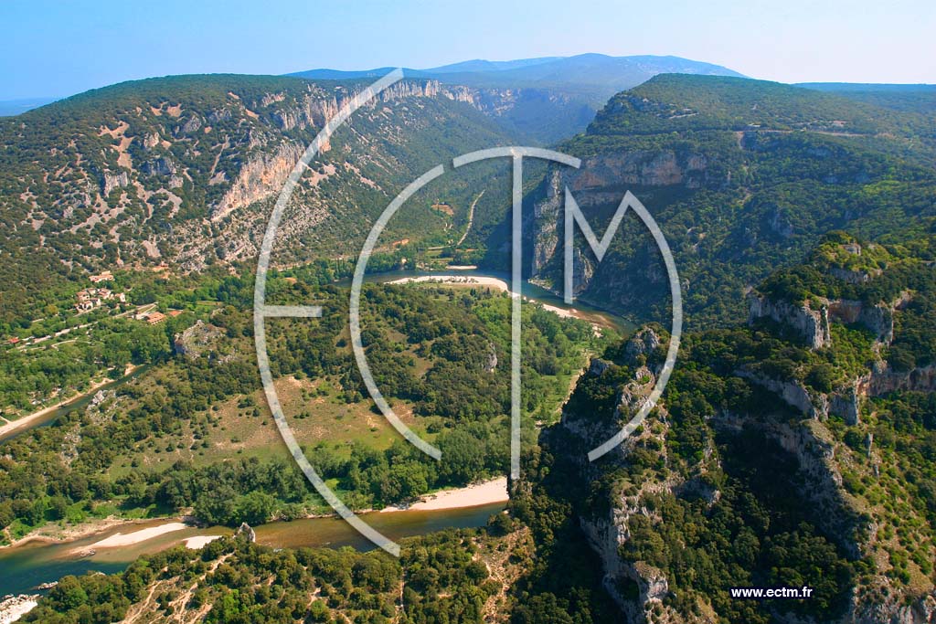 Photo arienne de Gorges de L Ardeche