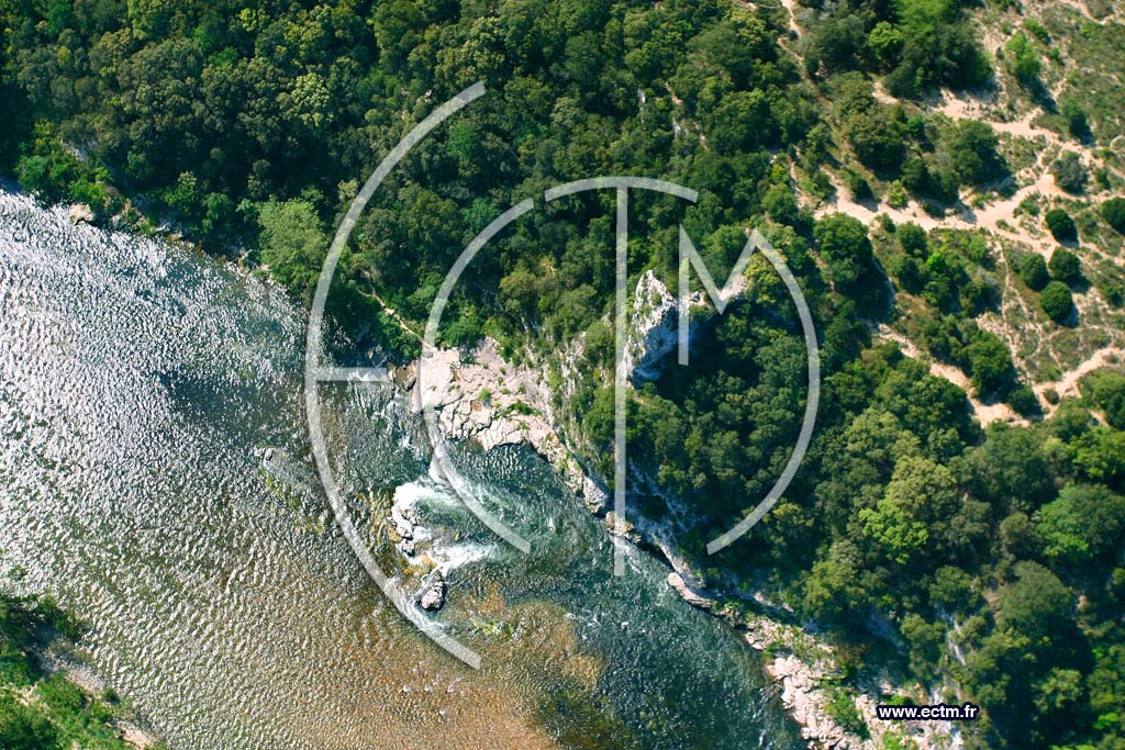 Photo arienne de Gorges de L Ardeche