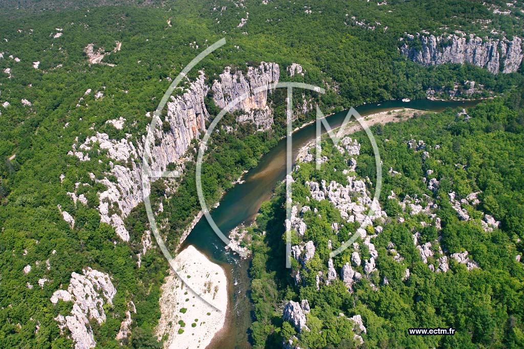 Photo arienne de Gorges du Chassezac