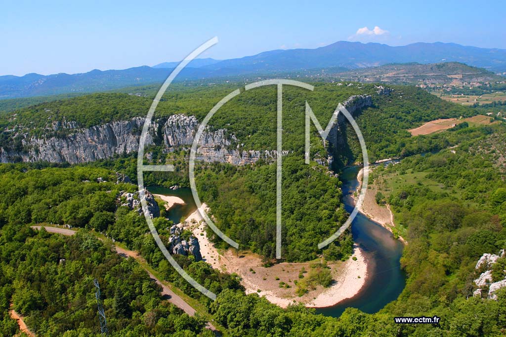 Photo arienne de Gorges du Chassezac