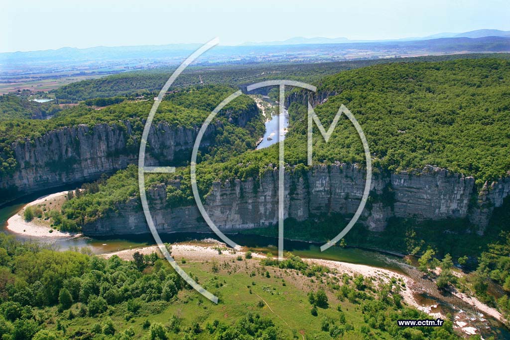 Photo arienne de Gorges du Chassezac