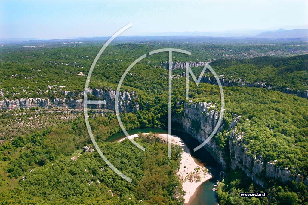 Photo arienne de Gorges du Chassezac