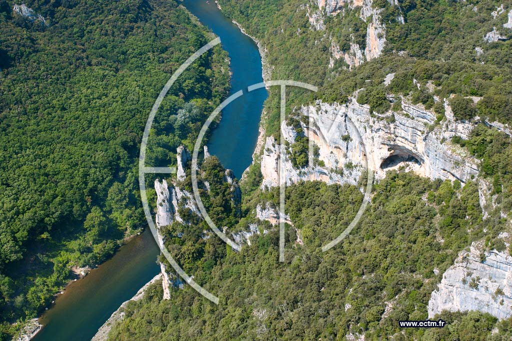 Photo arienne de Gorges de L Ardeche