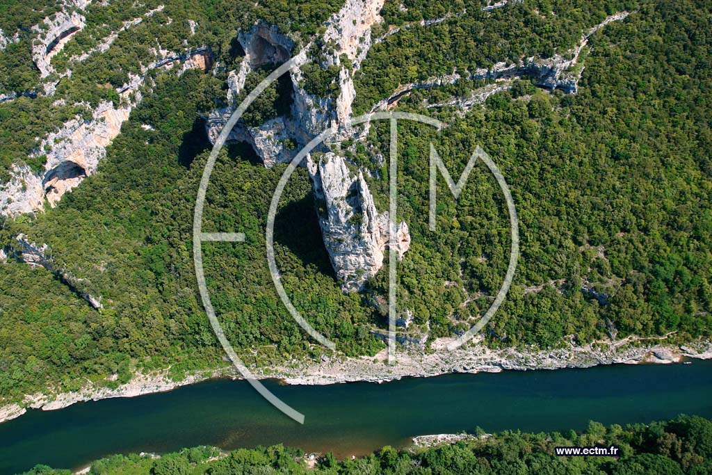 Photo arienne de Gorges de L Ardeche