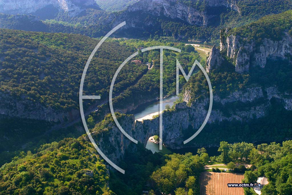 Photo arienne de Gorges de L Ardeche