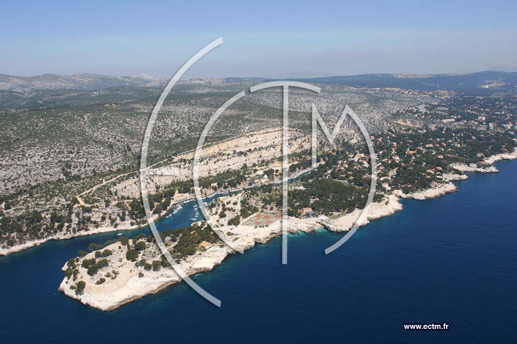 Photo arienne de Calanque de Port Miou