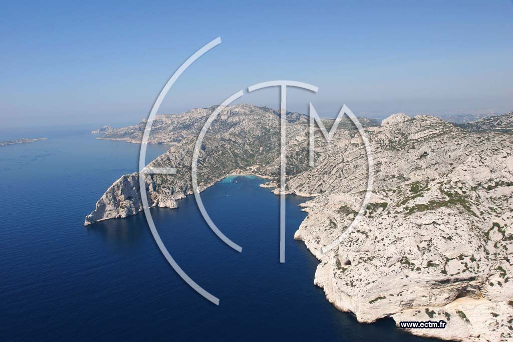 Photo arienne de Calanque de Sormiou