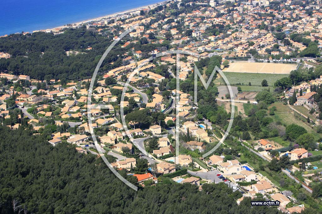 Photo arienne de Saint Cyr sur Mer
