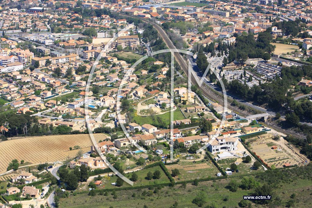 Photo arienne de Saint Cyr sur Mer
