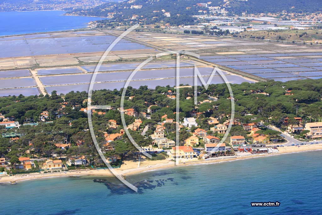 Photo arienne de Hyeres Plage