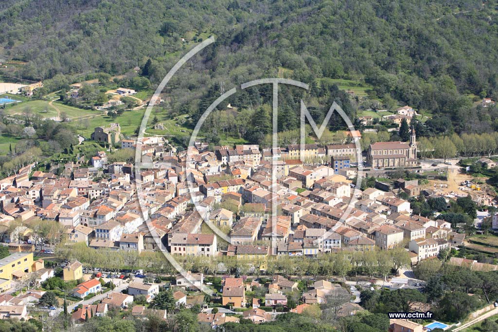 Photo arienne de Collobrieres