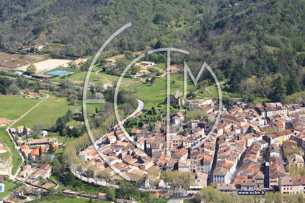 Photo arienne de Collobrieres