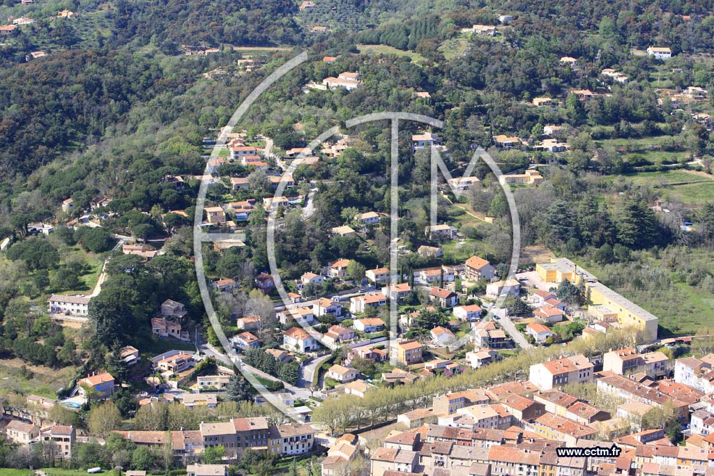 Photo arienne de Collobrieres