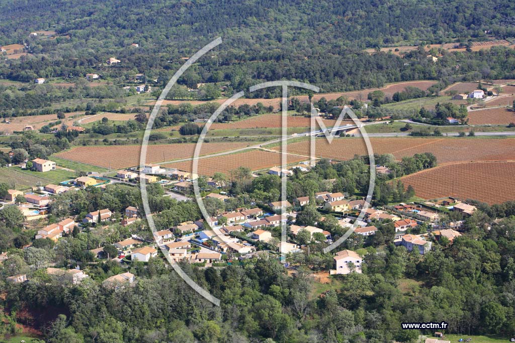 Photo arienne de Gonfaron