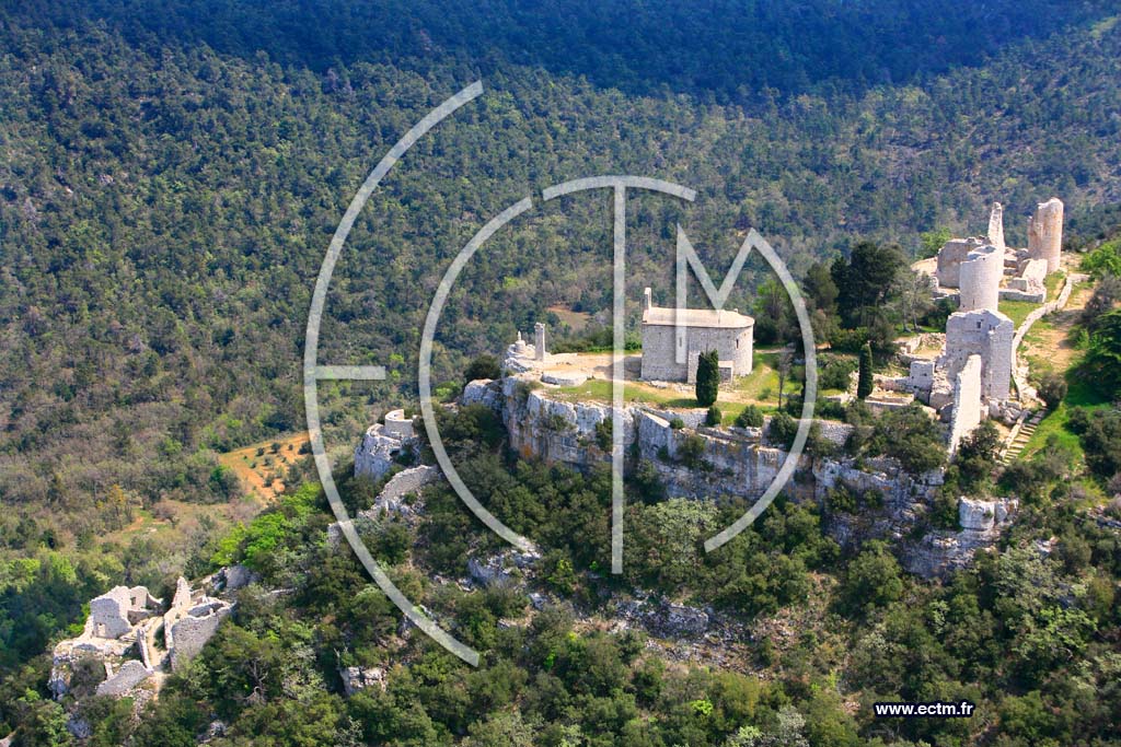 Photo arienne de Brignoles (Chapelle Saint Jean de Solferino)