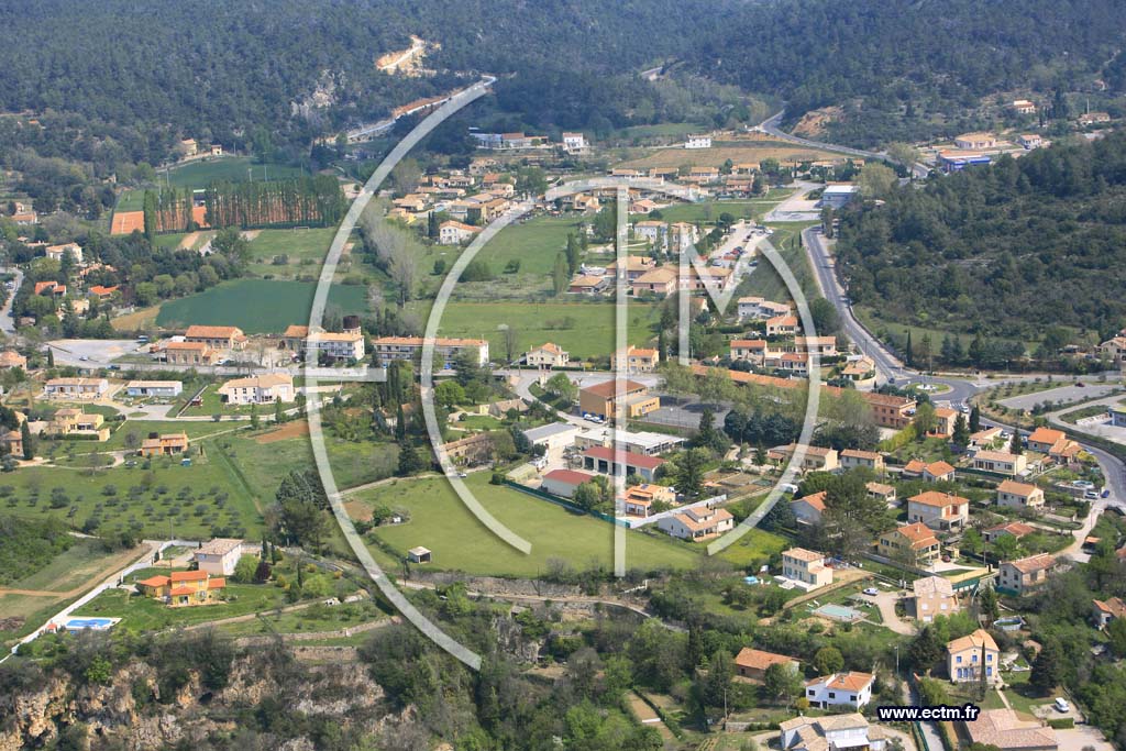 Photo arienne de Barjols