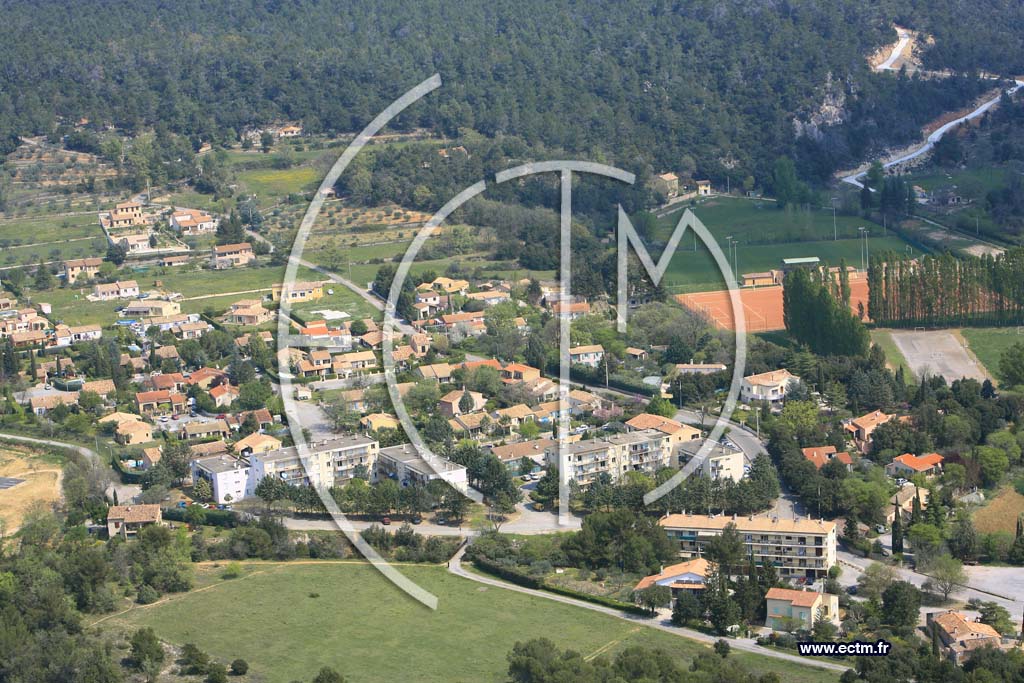 Photo arienne de Barjols