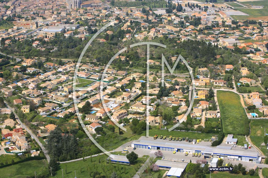 Photo arienne de Saint Maximin la Sainte Baume