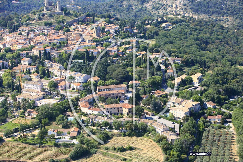 Photo arienne de Grimaud