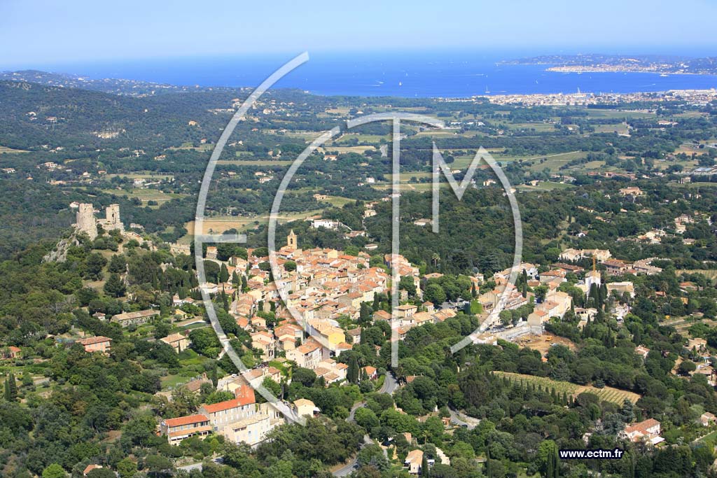 Photo arienne de Grimaud