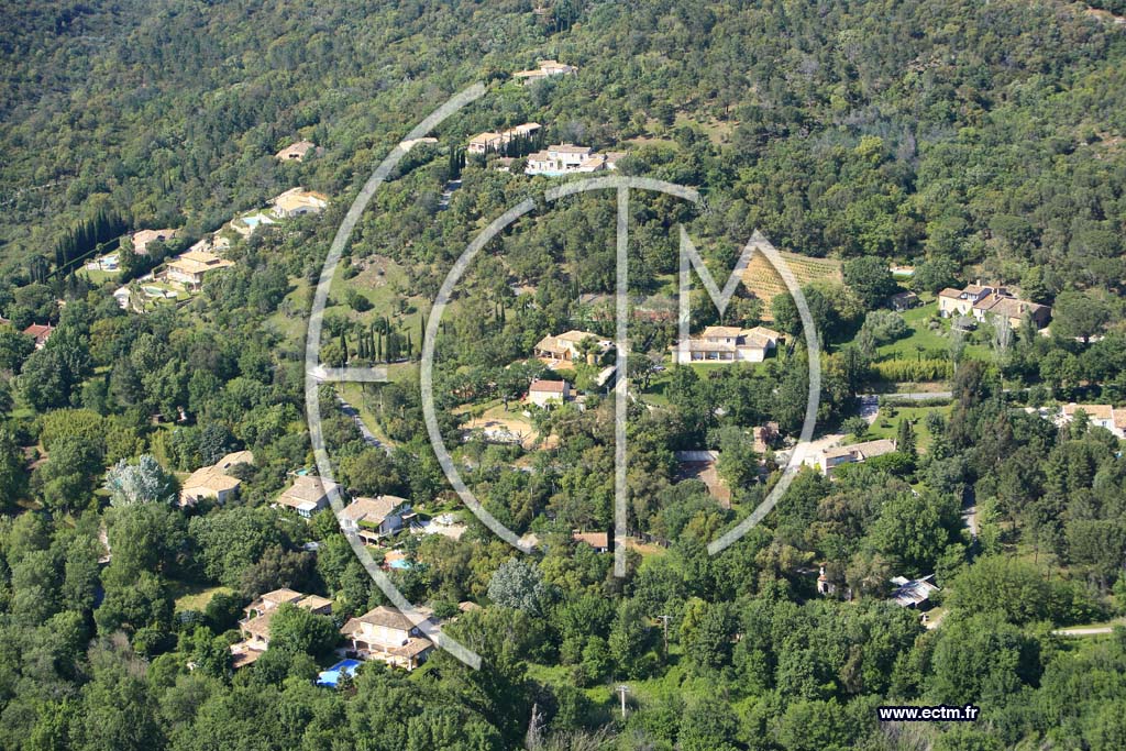Photo arienne de Grimaud