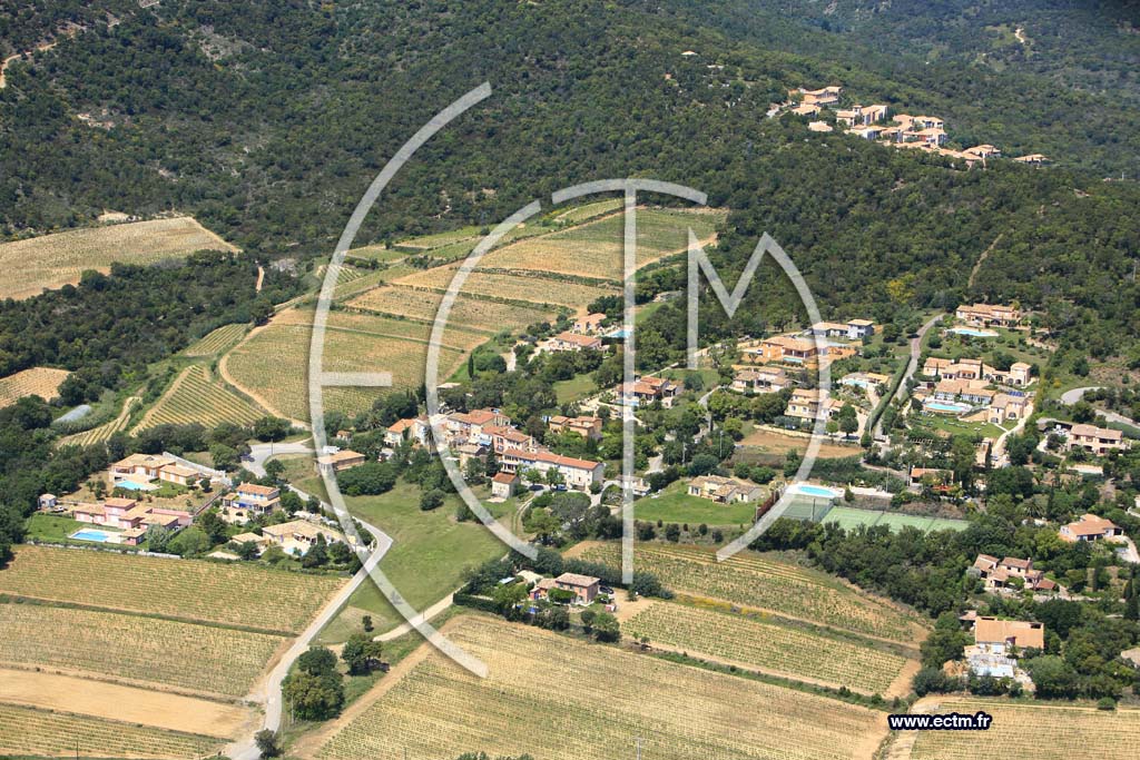 Photo arienne de Grimaud - les Mres